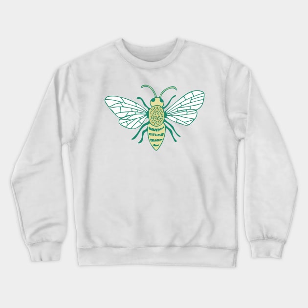 Bee Garden Crewneck Sweatshirt by Jacqueline Hurd